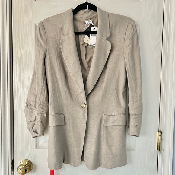 Magaschoni Jackets & Blazers - Magaschoni Linen Blazer Jacket